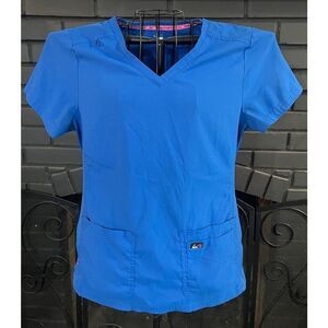 Koi Lite Nursing Scrub Top Slim Fit Blue Women’s M